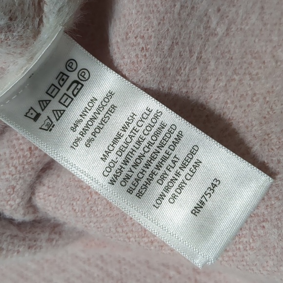 Rachel Zoe high neck womens White /Pink sweater Size XS NWT - Picture 7 of 8